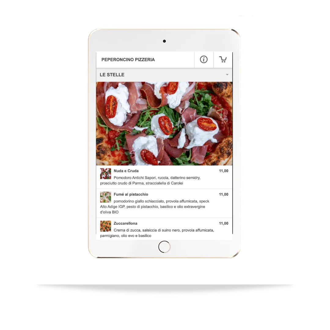 menu on line peproncino cosenza